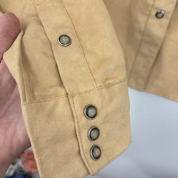 Vintage Panhandle Slim Pearl Snap Shirt Women Medium Western Embroidered Gaucho - Picture 6 of 10